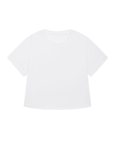 Stella Collider - Das Oversized Damen-T-Shirt mit gekrempelten Ärmeln - White - XL bedrucken, Art.-Nr. STTW089C0011X