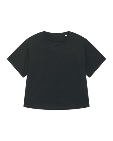 Stella Collider - Das Oversized Damen-T-Shirt mit gekrempelten Ärmeln - Black - XL bedrucken, Art.-Nr. STTW089C0021X Stella Collider - Das Oversized Damen-T-Shirt mit gekrempelten Ärmeln - Black - XL bedrucken, Art.-Nr. STTW089C0021X