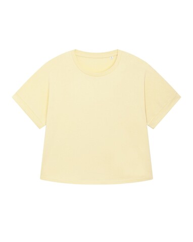 Stella Collider - Das Oversized Damen-T-Shirt mit gekrempelten Ärmeln - Butter - L bedrucken, Art.-Nr. STTW089C0781L