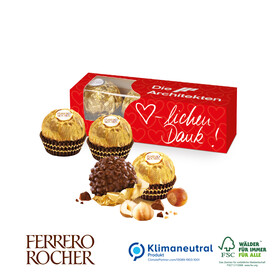 FERRERO ROCHER, 3er, Klimaneutral, FSC®-zertifiziert bedrucken, Art.-Nr. 91025