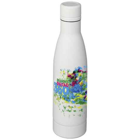 Vasa 500 ml Kupfer-Vakuum Isolierflasche, weiss bedrucken, Art.-Nr. 10049401