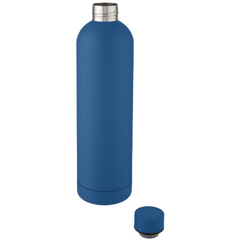 Spring 1 l Kupfer-Vakuum Isolierflasche, Tech blue bedrucken, Art.-Nr. 10068552