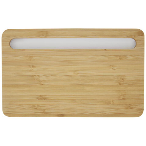 Medake kabelloses 10W Bambus Ladegerät, beige bedrucken, Art.-Nr. 12425202