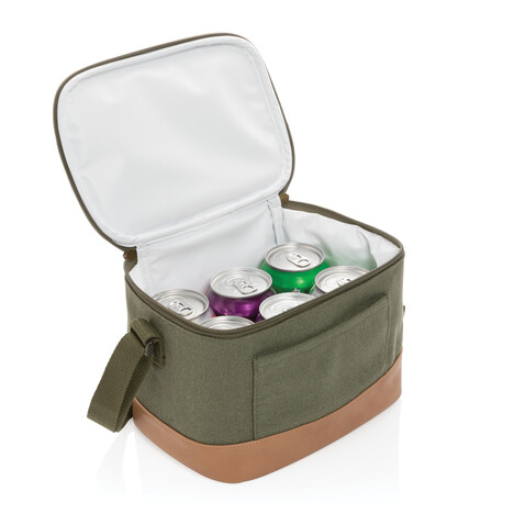 Impact AWARE™ rCanvas 6-Pack Kühltasche grün bedrucken, Art.-Nr. P422.427
