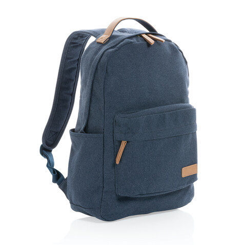 Impact AWARE™ 16 oz. rCanvas Rucksack blau bedrucken, Art.-Nr. P760.225