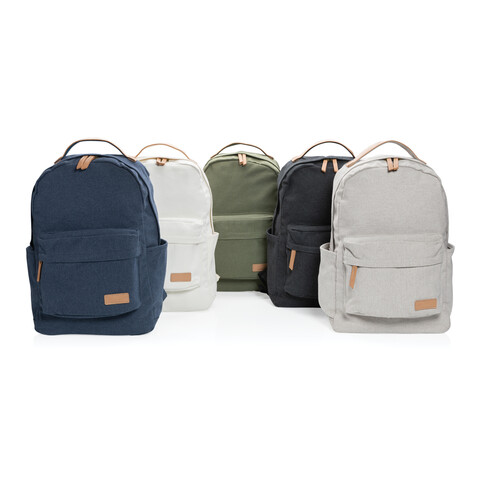 Impact AWARE™ 16 oz. rCanvas Rucksack blau bedrucken, Art.-Nr. P760.225