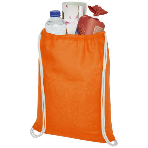 Oregon 100 g/m² Premium Turnbeutel 5L, orange bedrucken, Art.-Nr. 12011306