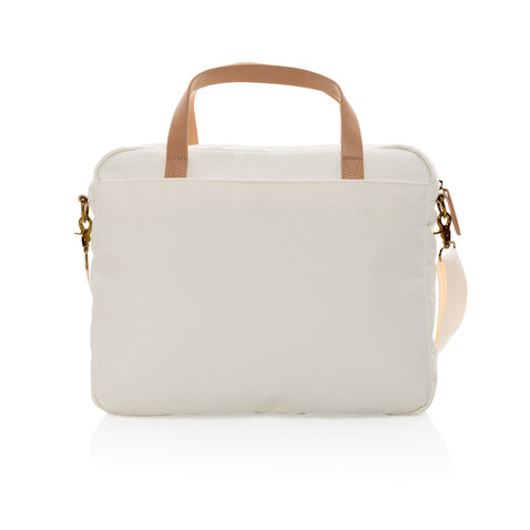Impact AWARE™ 16 oz. rCanvas Laptop-Tasche off white bedrucken, Art.-Nr. P760.230