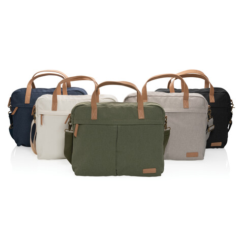 Impact AWARE™ 16 oz. rCanvas Laptop-Tasche off white bedrucken, Art.-Nr. P760.230