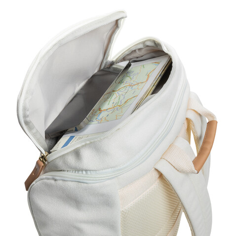 Impact AWARE™ 16 oz. r recyceltem canvas 15&quot; Laptop-Rucksack off white bedrucken, Art.-Nr. P760.240