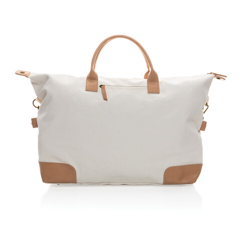 Impact AWARE™ 16 oz. rCanvas große Wochenendtasche off white bedrucken, Art.-Nr. P760.250