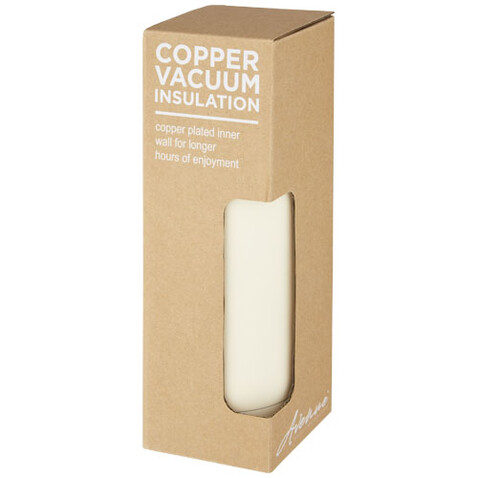 Spring 500 ml Kupfer-Vakuum Isolierflasche, Ivory cream bedrucken, Art.-Nr. 10071202