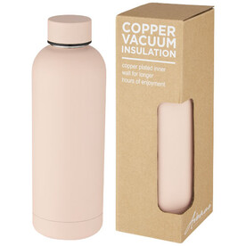 Spring 500 ml Kupfer-Vakuum Isolierflasche, Pale blush pink bedrucken, Art.-Nr. 10071240 Spring 500 ml Kupfer-Vakuum Isolierflasche, Pale blush pink bedrucken, Art.-Nr. 10071240