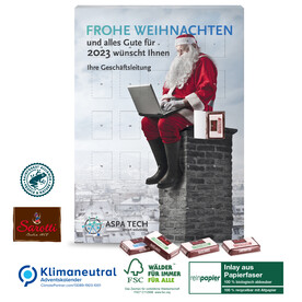 Jubiläums Wand-Adventskalender Business Exklusiv Organic, Klimaneutral, FSC® bedrucken, Art.-Nr. 55320-W Jubiläums Wand-Adventskalender Business Exklusiv Organic, Klimaneutral, FSC® bedrucken, Art.-Nr. 55320-W