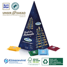 Karton-Adventskalender Weihnachtspyramide Ritter SPORT, Klimaneutral, FSC® bedrucken, Art.-Nr. 95361-W Karton-Adventskalender Weihnachtspyramide Ritter SPORT, Klimaneutral, FSC® bedrucken, Art.-Nr. 95361-W