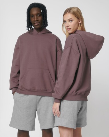 Cooper Dry - Der Boxy Unisex-Hoodie mit trockenem Griff - Kaffa Coffee - XXS bedrucken, Art.-Nr. STSU797C0852S