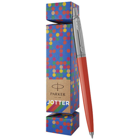 Parker Jotter Cracker Stift Set (blaue Mine), rot bedrucken, Art.-Nr. 10780031