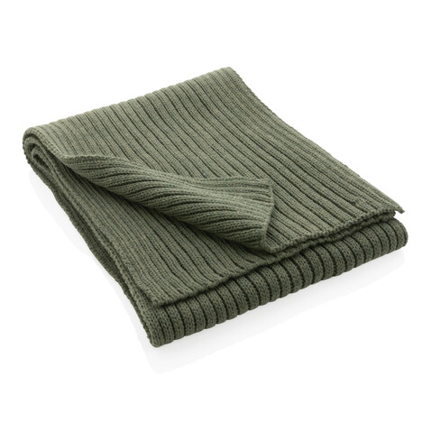 Impact AWARE™ Polylana® Strickschal 180x25cm grün bedrucken, Art.-Nr. P453.447