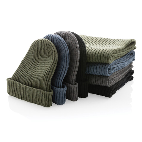 Impact AWARE™ Polylana® Strickschal 180x25cm grün bedrucken, Art.-Nr. P453.447