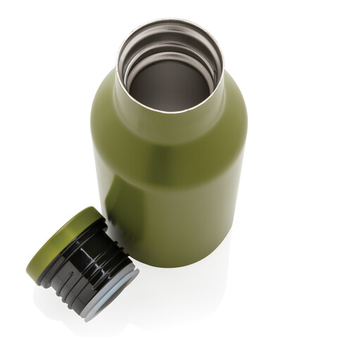 RCS recycelte Stainless Steel Kompakt-Flasche grün bedrucken, Art.-Nr. P433.197