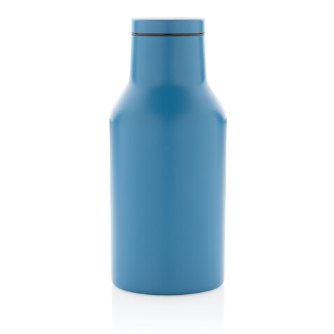 RCS recycelte Stainless Steel Kompakt-Flasche blau bedrucken, Art.-Nr. P433.195