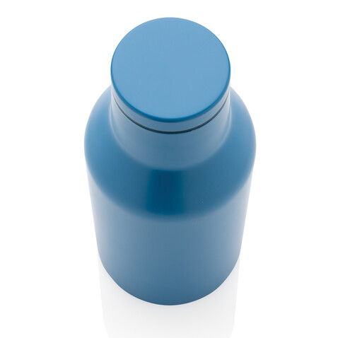 RCS recycelte Stainless Steel Kompakt-Flasche blau bedrucken, Art.-Nr. P433.195