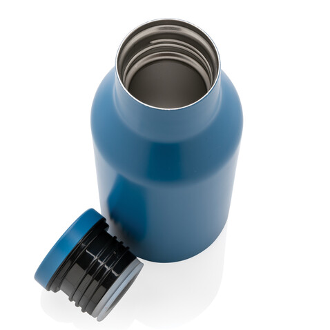 RCS recycelte Stainless Steel Kompakt-Flasche blau bedrucken, Art.-Nr. P433.195