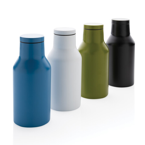 RCS recycelte Stainless Steel Kompakt-Flasche blau bedrucken, Art.-Nr. P433.195