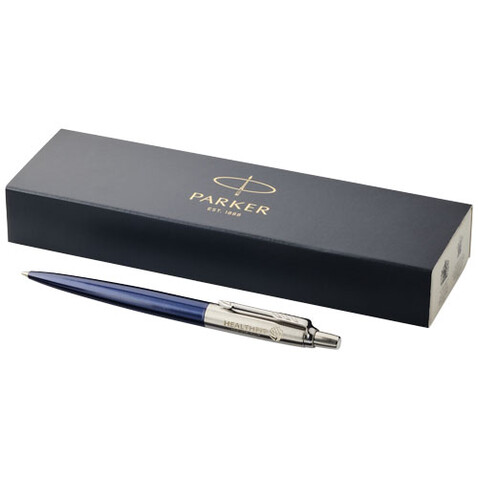 Parker Jotter Bond Street Kugelschreiber (blaue Mine), navy, silber bedrucken, Art.-Nr. 10684100