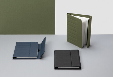 Impact Aware™ A5 Notebook mit Magnetverschluss grün bedrucken, Art.-Nr. P774.387