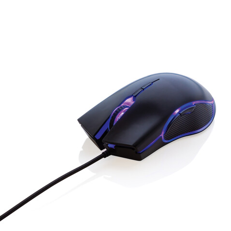 RGB Gaming Maus schwarz bedrucken, Art.-Nr. P300.161