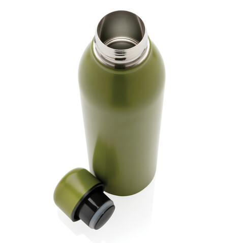 RCS recycelte Stainless Steel Vakuumflasche grün bedrucken, Art.-Nr. P433.047