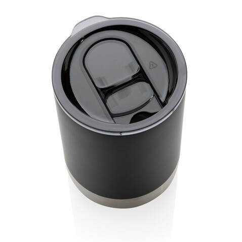 RCS recycelter Stainless Steel Becher schwarz bedrucken, Art.-Nr. P433.061