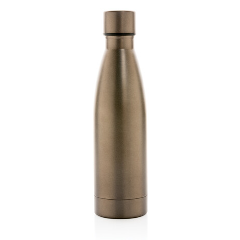 RCS recycelte Stainless Steel Solid Vakuum-Flasche braun bedrucken, Art.-Nr. P433.279