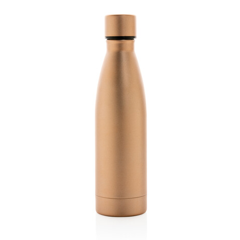 RCS recycelte Stainless Steel Solid Vakuum-Flasche gold bedrucken, Art.-Nr. P433.278