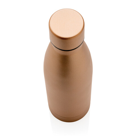 RCS recycelte Stainless Steel Solid Vakuum-Flasche gold bedrucken, Art.-Nr. P433.278