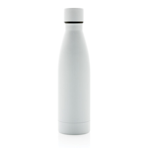 RCS recycelte Stainless Steel Solid Vakuum-Flasche weiß bedrucken, Art.-Nr. P433.273