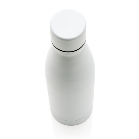 RCS recycelte Stainless Steel Solid Vakuum-Flasche weiß bedrucken, Art.-Nr. P433.273