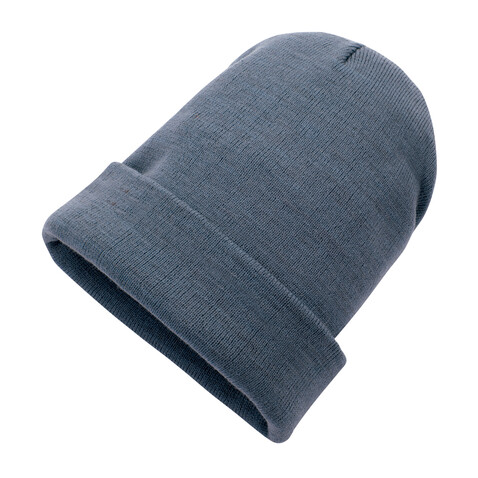 Impact Polylana® Beanie mit AWARE™ Tracer blau bedrucken, Art.-Nr. P453.340