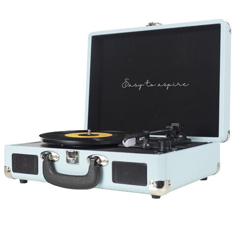 Prixton VC400 Vinyl MP3 Player, hellblau bedrucken, Art.-Nr. 1PA05255