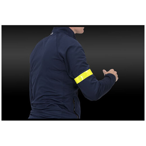 RFX™ Lynne 34 cm reflektierendes Sicherheits-Schnapparmband, neongelb bedrucken, Art.-Nr. 12205213