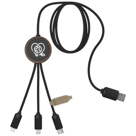 SCX.design C36 3-in-1 rPET erweitertes Ladekabel mit Leuchtlogo in rundem Bambusgehäuse, holz bedrucken, Art.-Nr. 2PX08471 SCX.design C36 3-in-1 rPET erweitertes Ladekabel mit Leuchtlogo in rundem Bambusgehäuse, holz bedrucken, Art.-Nr. 2PX08471