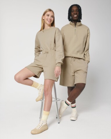 Boarder Dry - Die Unisex-Joggingshorts mit trockenem Griff - Desert Dust - S bedrucken, Art.-Nr. STBU944C0281S