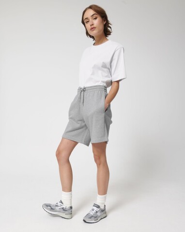 Boarder Dry - Die Unisex-Joggingshorts mit trockenem Griff - Heather Grey - M bedrucken, Art.-Nr. STBU944C2501M