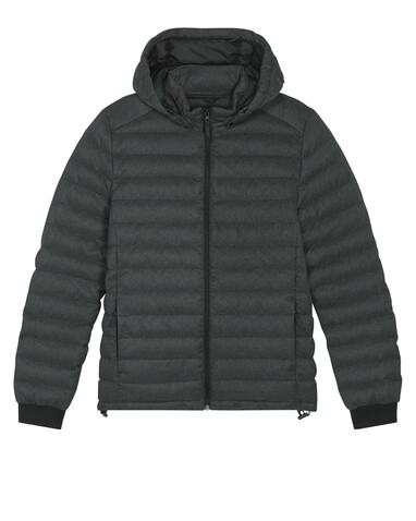 Stanley Voyager Wool-Like - Wollähnliche wattierte Herrenjacke - Dark Heather Grey - M bedrucken, Art.-Nr. STJM889C6511M