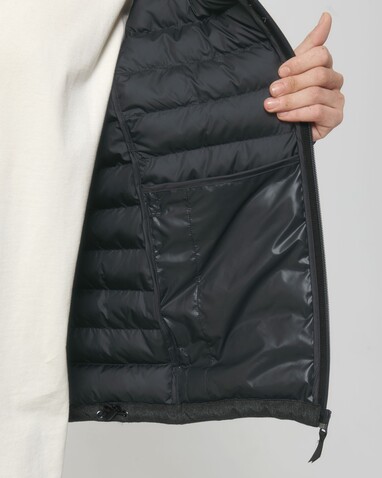 Stanley Voyager Wool-Like - Wollähnliche wattierte Herrenjacke - Dark Heather Grey - XXL bedrucken, Art.-Nr. STJM889C6512X