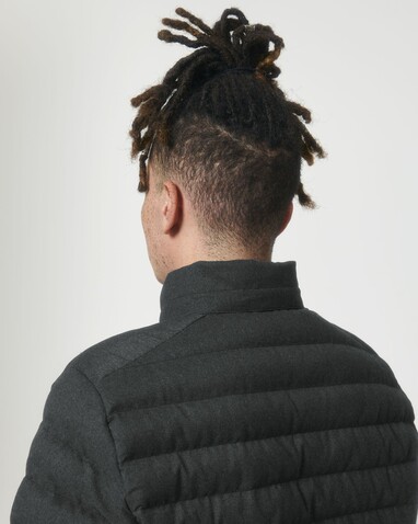 Stanley Voyager Wool-Like - Wollähnliche wattierte Herrenjacke - Dark Heather Grey - XL bedrucken, Art.-Nr. STJM889C6511X