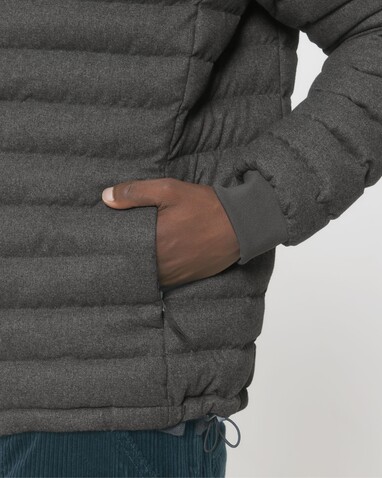 Stanley Voyager Wool-Like - Wollähnliche wattierte Herrenjacke - Deep Metal Heather Grey - L bedrucken, Art.-Nr. STJM889C0941L