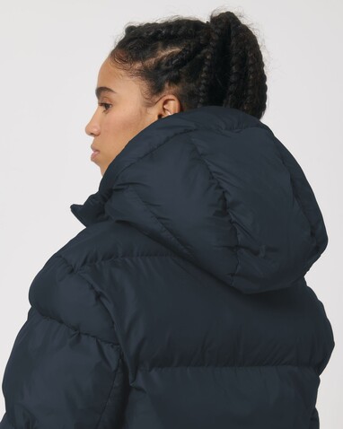 Puffer - Die Oversized Unisex-Steppjacke - French Navy - L bedrucken, Art.-Nr. STJU840C7271L