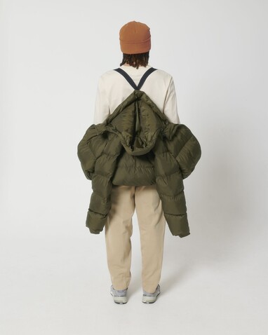 Puffer - Die Oversized Unisex-Steppjacke - British Khaki - XL bedrucken, Art.-Nr. STJU840C0081X